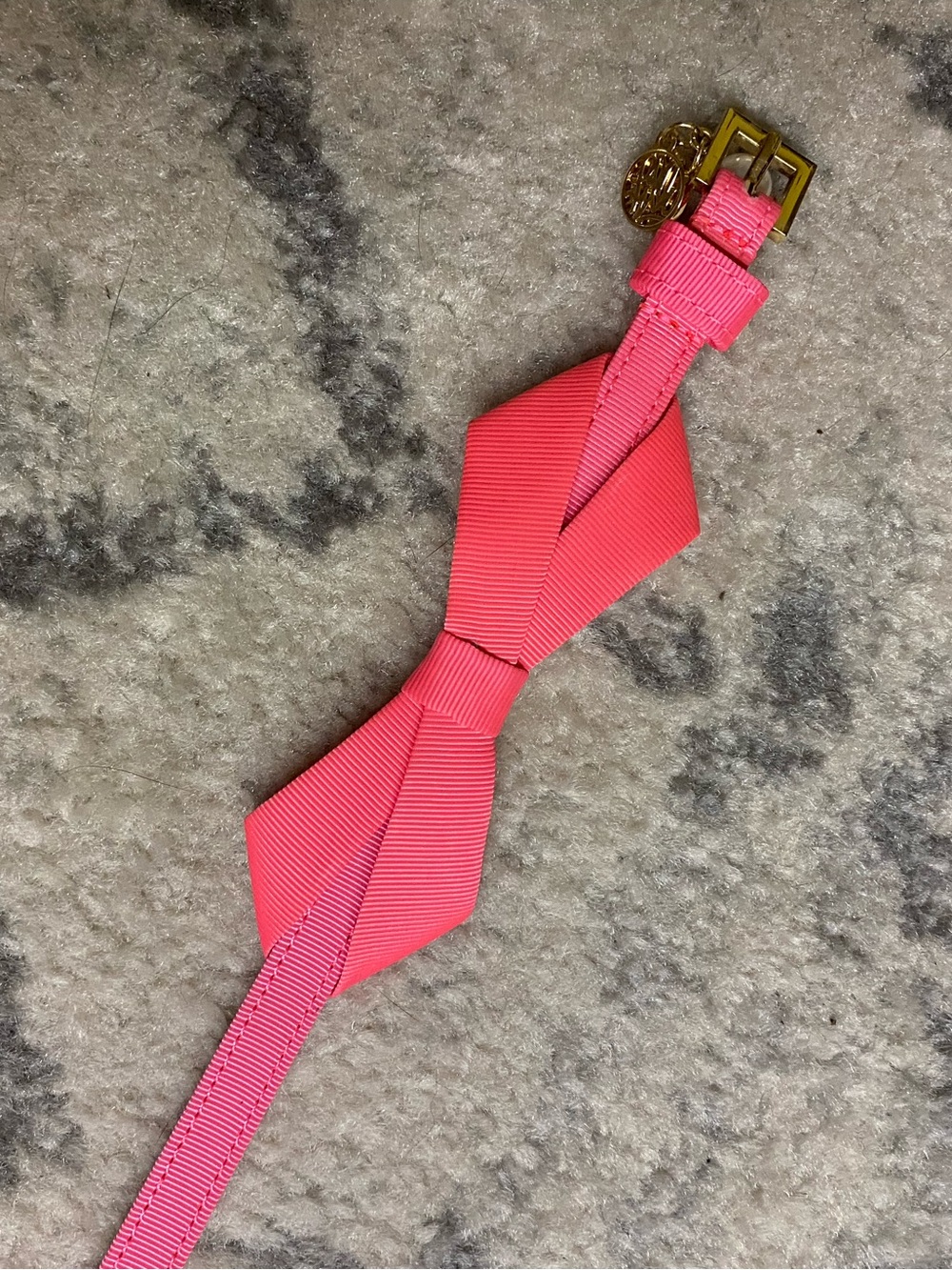 Lilly Pulitzer Pink Bow Belt with Gold-Tone Buckle